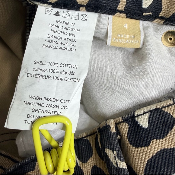 MICHAEL Michael Kors Leopard Print Cropped Jeans - Picture 7 of 8